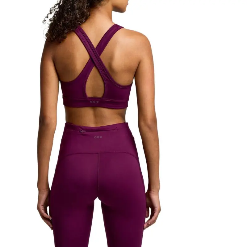 Saucony Fortify Power Mesh Sports Underwear Women's Eggplant-1