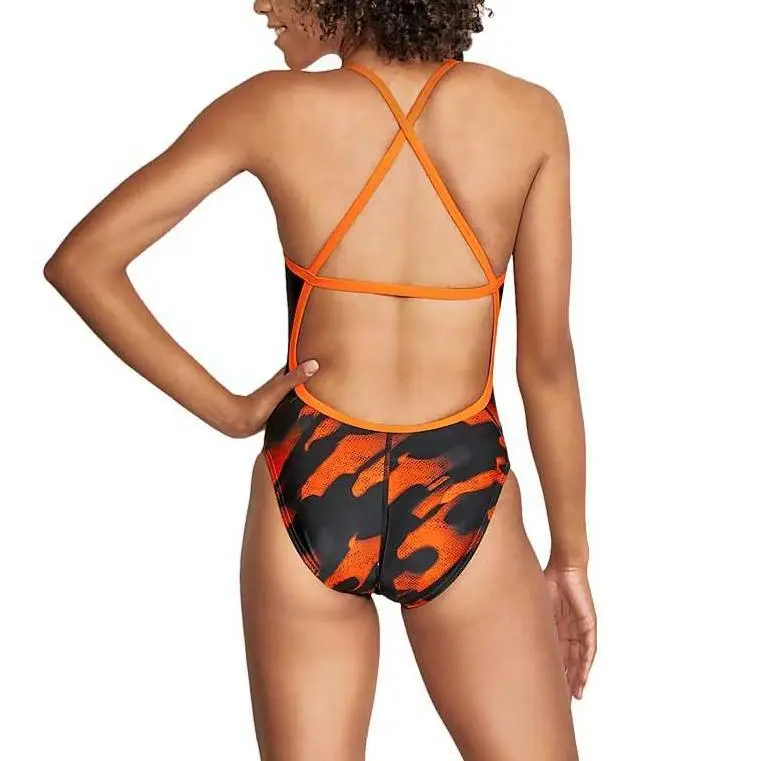 Speedo Natural Wonder Crossback One Piece Red One piece Swimsuit Women's-7