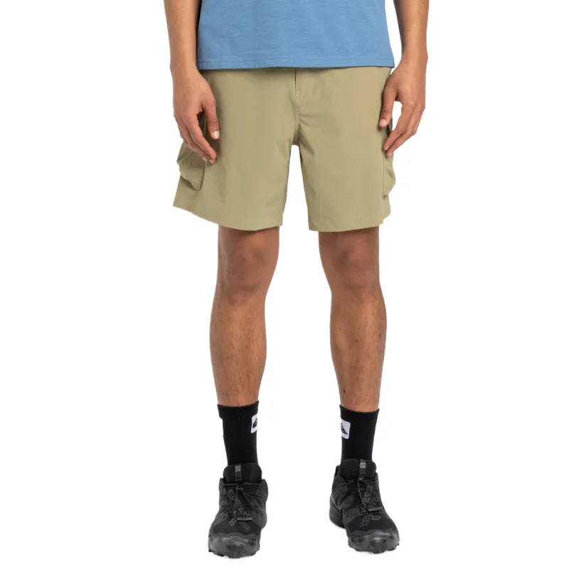 Quiksilver Cargo Shorts Men's Yellow Green-2