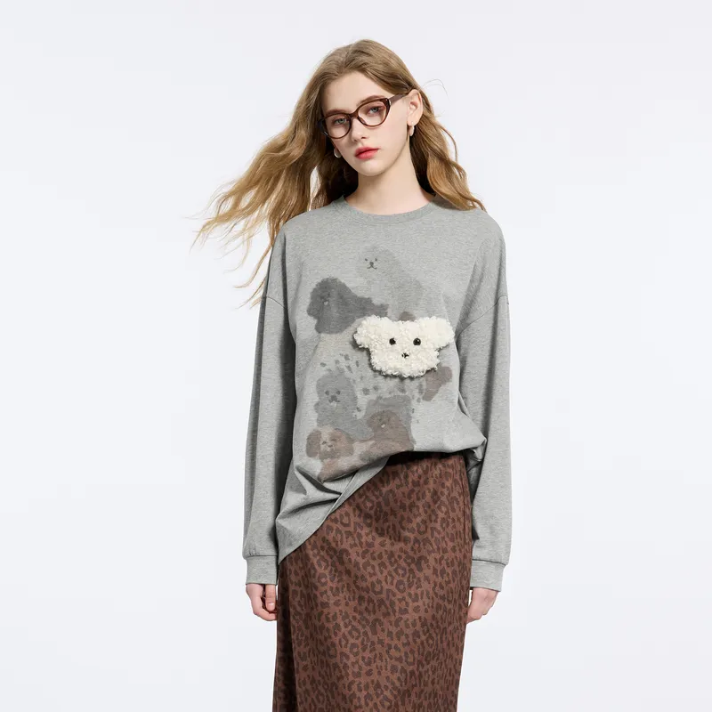 3COLOUR T Shirt Women's Stone Gray-2
