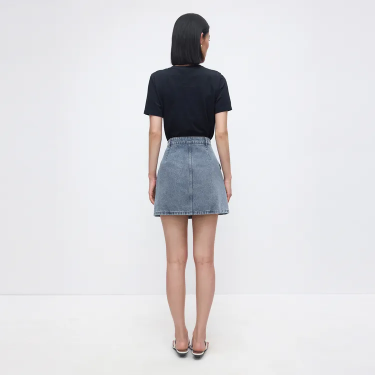 SHUIYUNJIAN Denim Short Skirts Women's-5