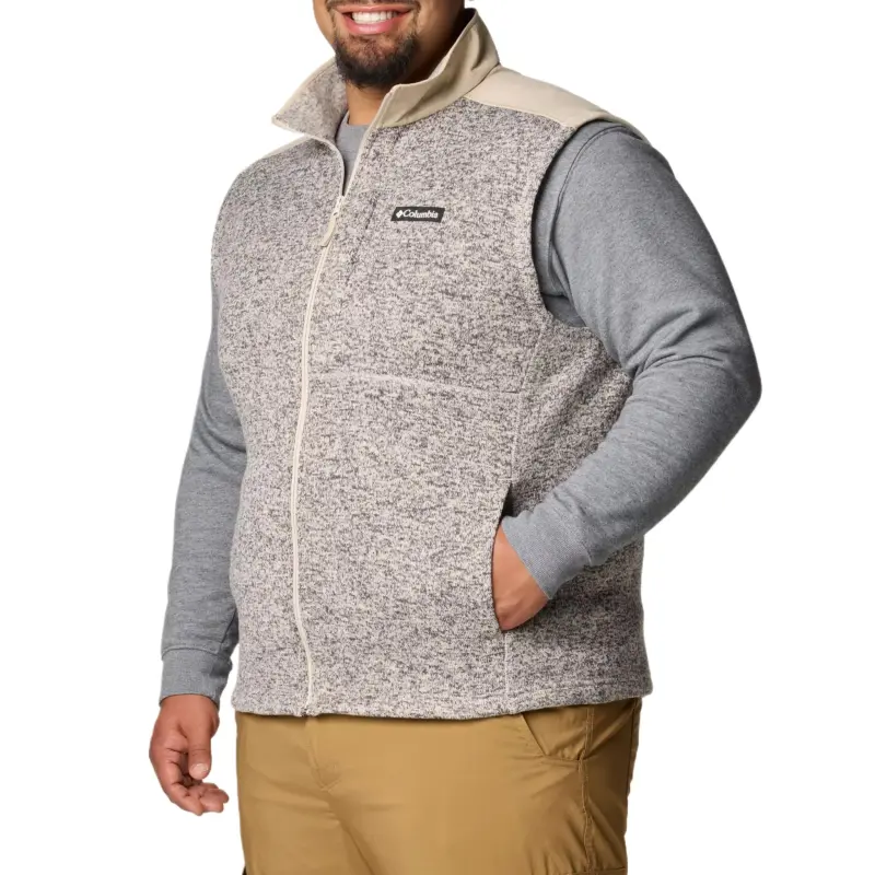 Columbia Sweater Weather Vest Men's Dark Ebony/Fossilized Stone-2