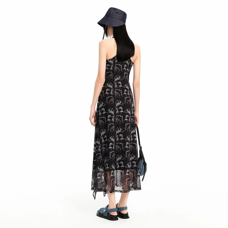 PEACEBIRD Slip Dresses Women's Black-3