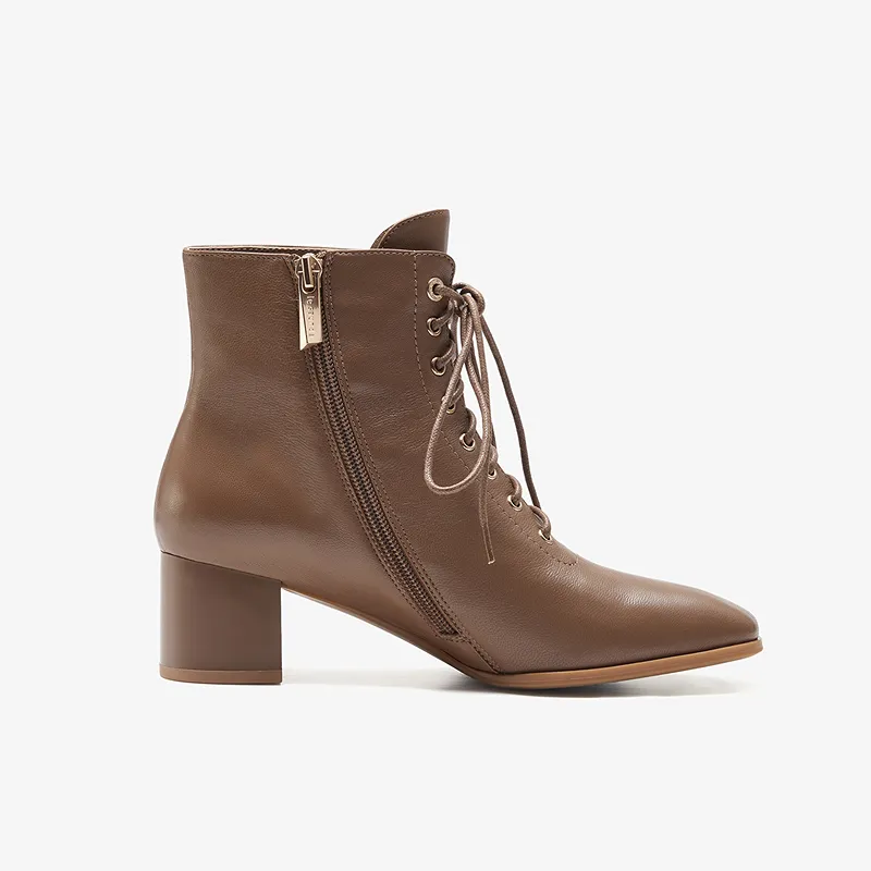 LE SAUNDA Ankle Boots Women's Black Brown-2