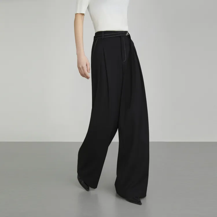 ELLE Casual Pants Women's Black-4