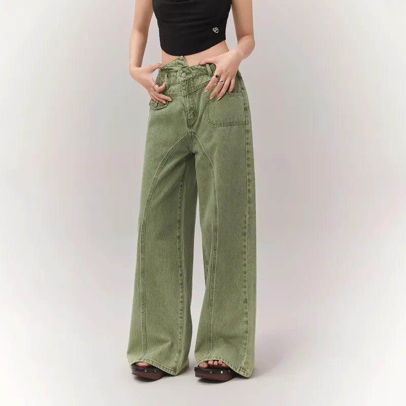 CHUU Jeans Women's Green-2