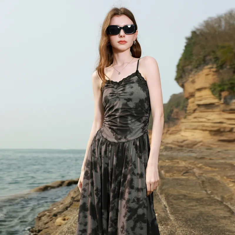 3COLOUR Slip Dresses Women's Silent Gray Blended-3
