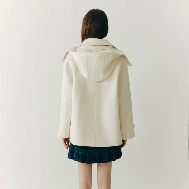 E.land Coats Women's Ivory/white-4