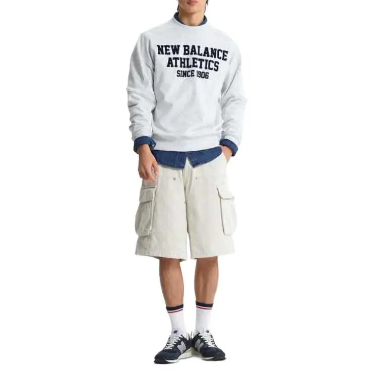 New Balance UNI Athletics Sweatshirt Unisex White 15-2