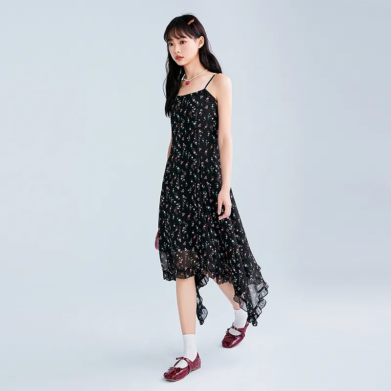 LEDIN Slip Dresses Women's Black-2