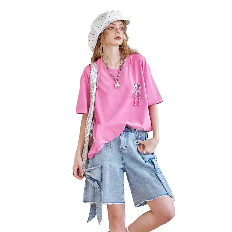 ELF SACK Drop Shoulder Sleeve T Shirt Women's-1