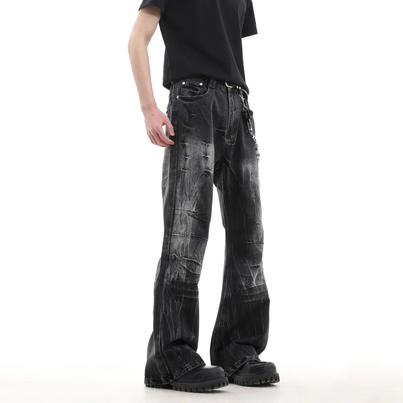 CUWU Jeans Unisex Black Gray Color-3