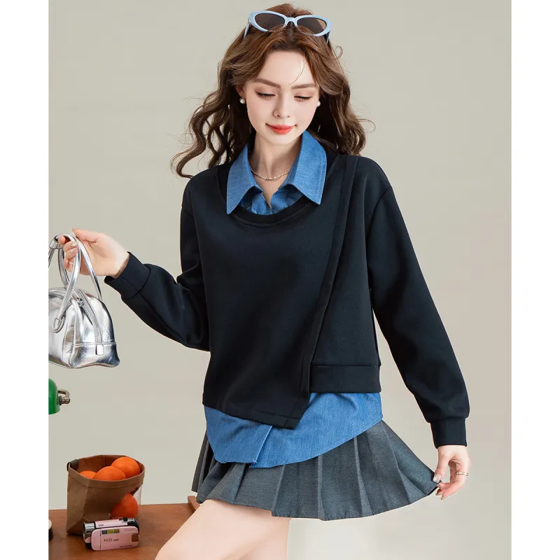 FAWENXIANGZI Sweatshirt Women's-3