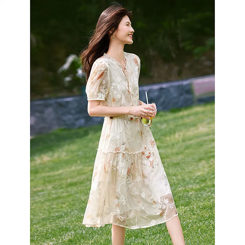 A Paradise For Awakening Short Sleeved Dress Women's-2