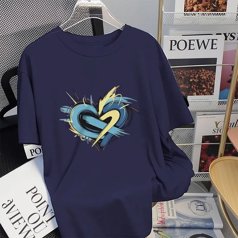 FAIRWHALE Drop Shoulder Sleeve T Shirt Women's-11