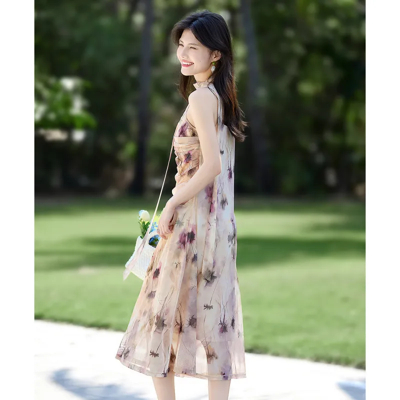 Still Quiet Slip Dress Women's Pink-3