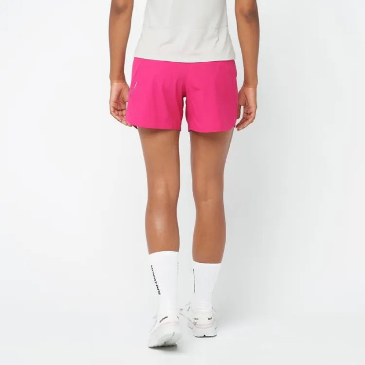 SALOMON Sports Shorts Women's Beetroot Purple Color-2