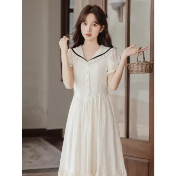 XIANSINIAO Short Sleeved Dress Women's