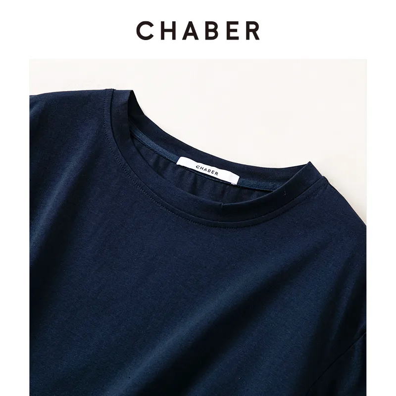 CHABER T Shirts Women's Navy Blue-2