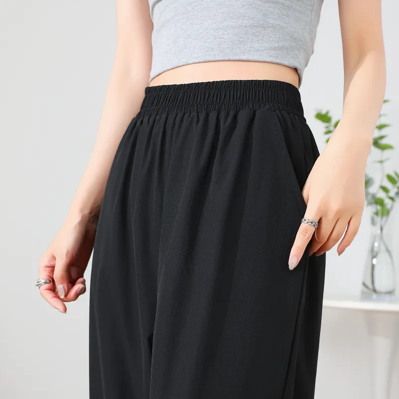 FAWENXIANGZI Casual Pants Women's Black-3