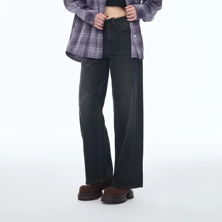 ABLE JEANS Women's Dark Meteorite Gray-3