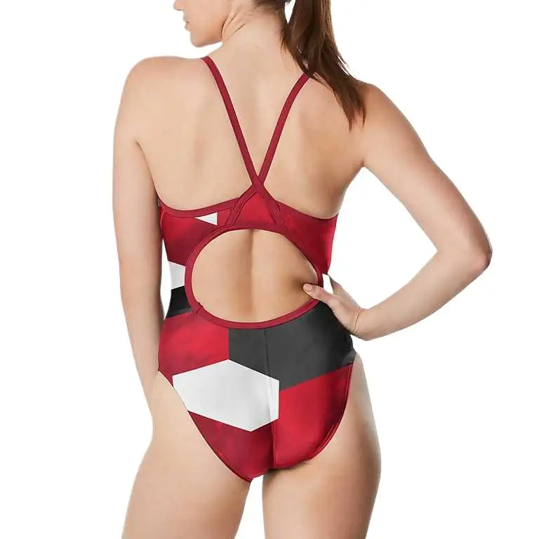 Speedo Glimmer Flyback One Piece Blue One piece Swimsuit Women's-15