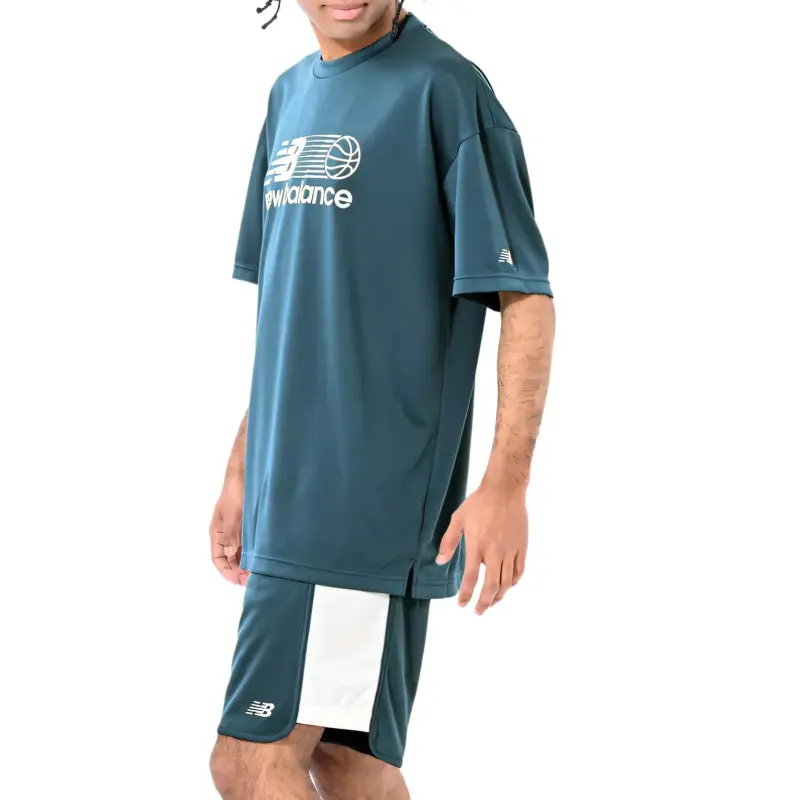 New Balance Graphic T Shirt Men's Green-4