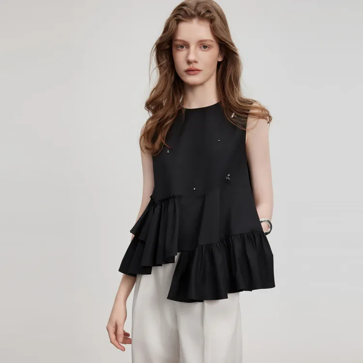 ELLE Shirts Women's Black-4