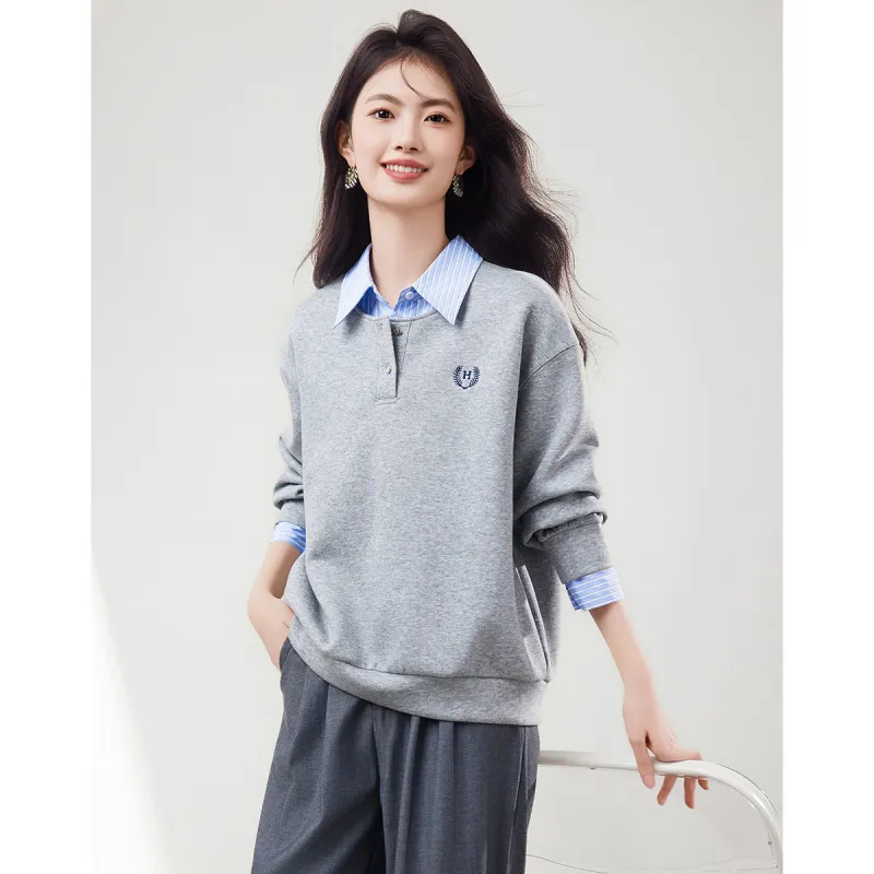 XINFEIYU T Shirts Women's Gray-1