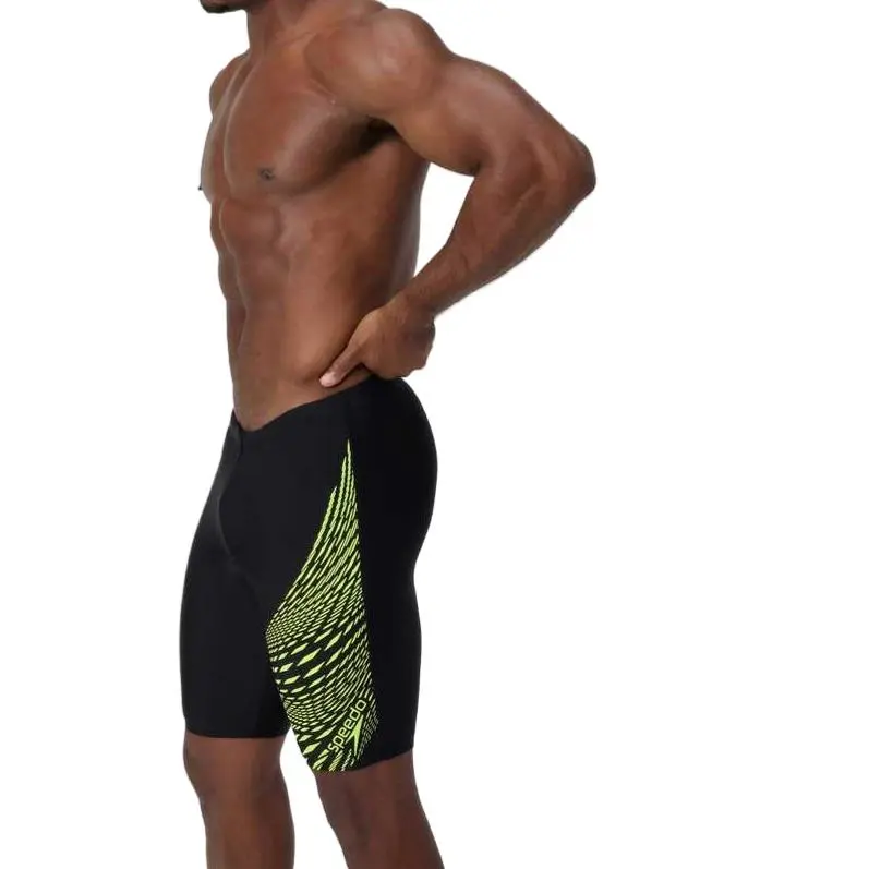 Speedo Swimming Shorts Men's Black Yellow-6