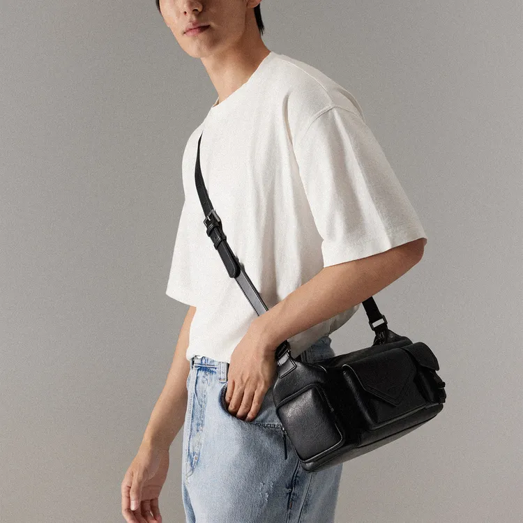 PEDRO Roamer Series Polyurethane Crossbody Bag, Shoulder Bag Men's-4