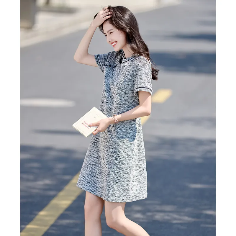 Still Quiet Short Sleeved Dress Women's-1