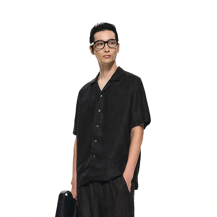 CROQUIS Black Thread Shirts Men-4
