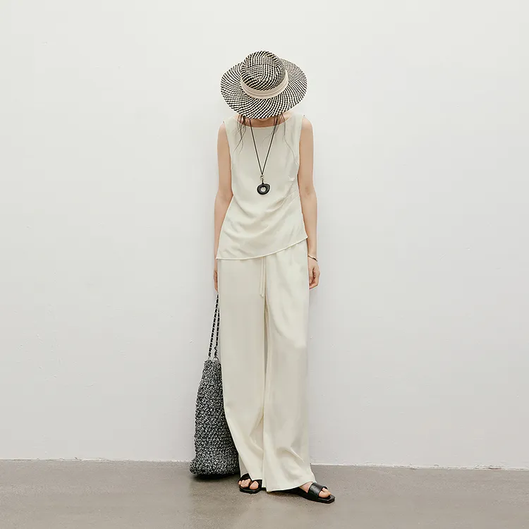 Hopeshow Tank Tops Women's Dreamy Beige 006-4