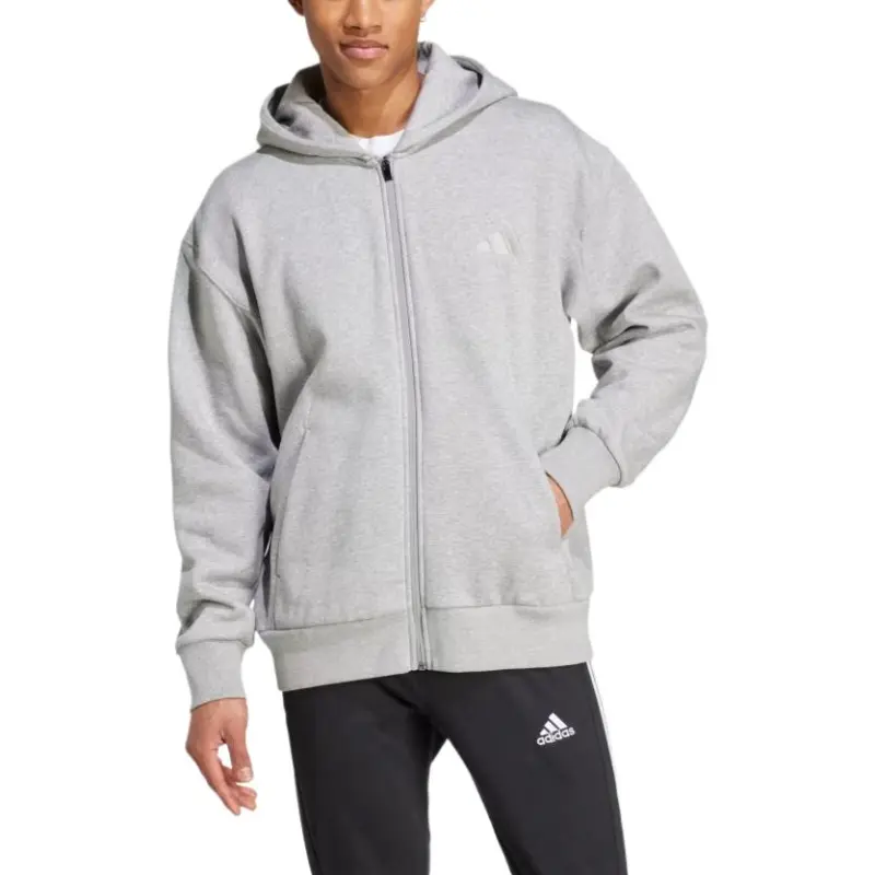 Adidas Free Shipping With AdiClub All Szn Fleece Full Zip Hoodie-1