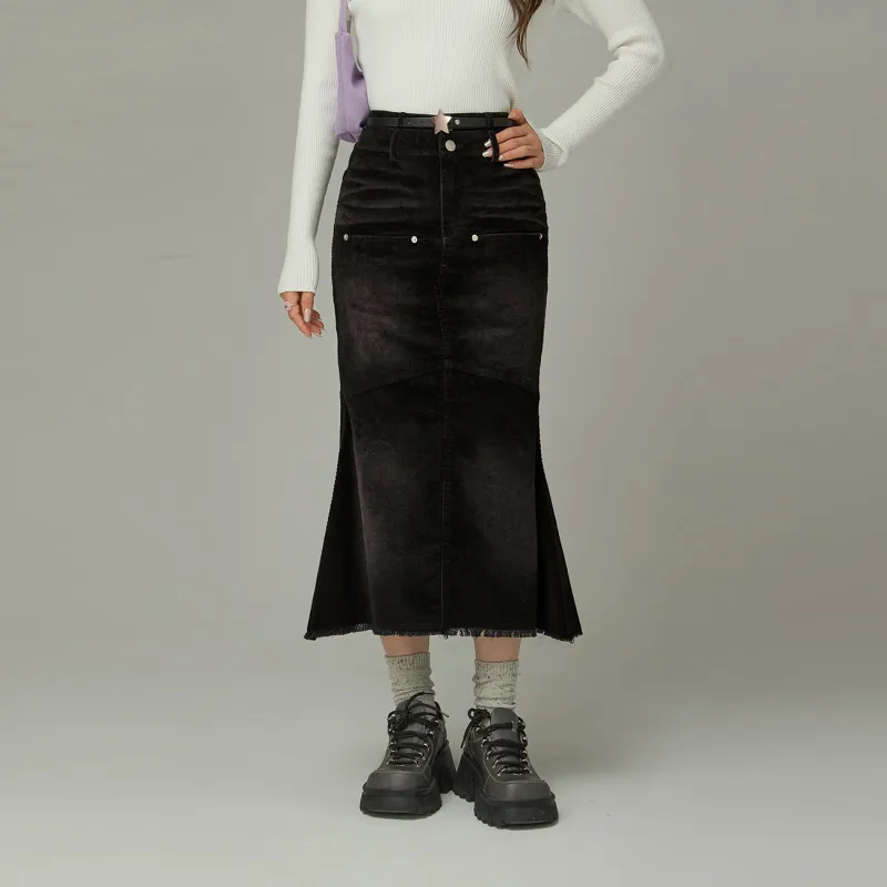 CHUU Casual Short Skirts Women's Black-2