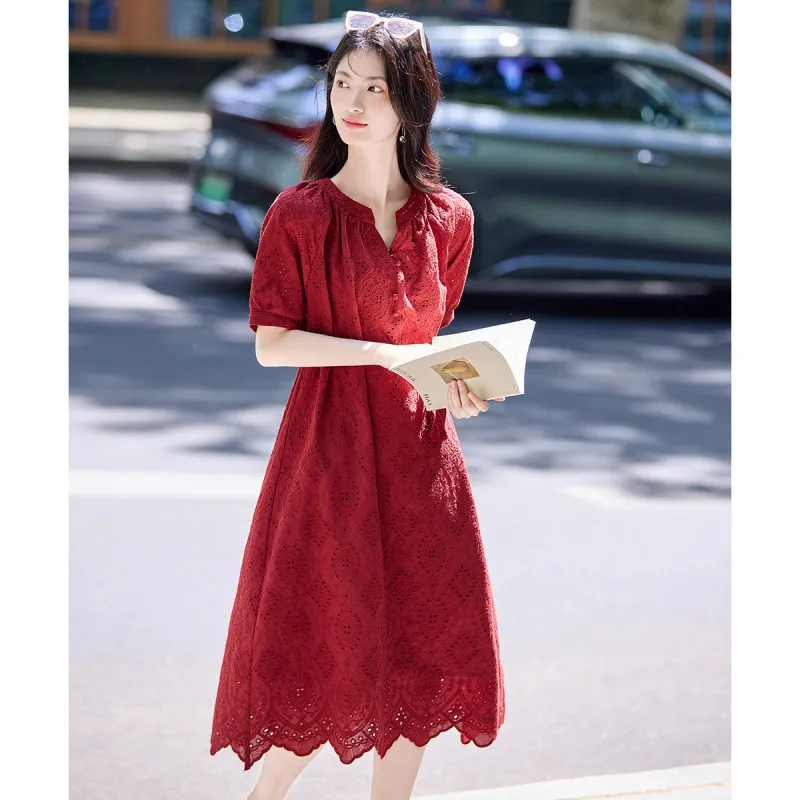 Still Quiet Short Sleeved Dress Women's-3