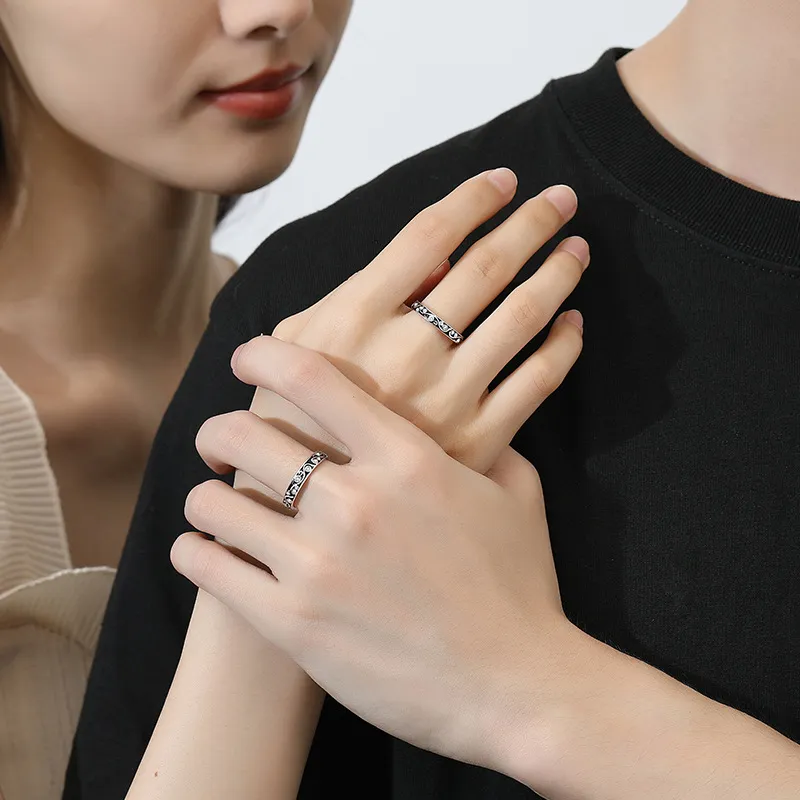 YINGNIXINDONG 925 Sterling Silver Rings Unisex-3