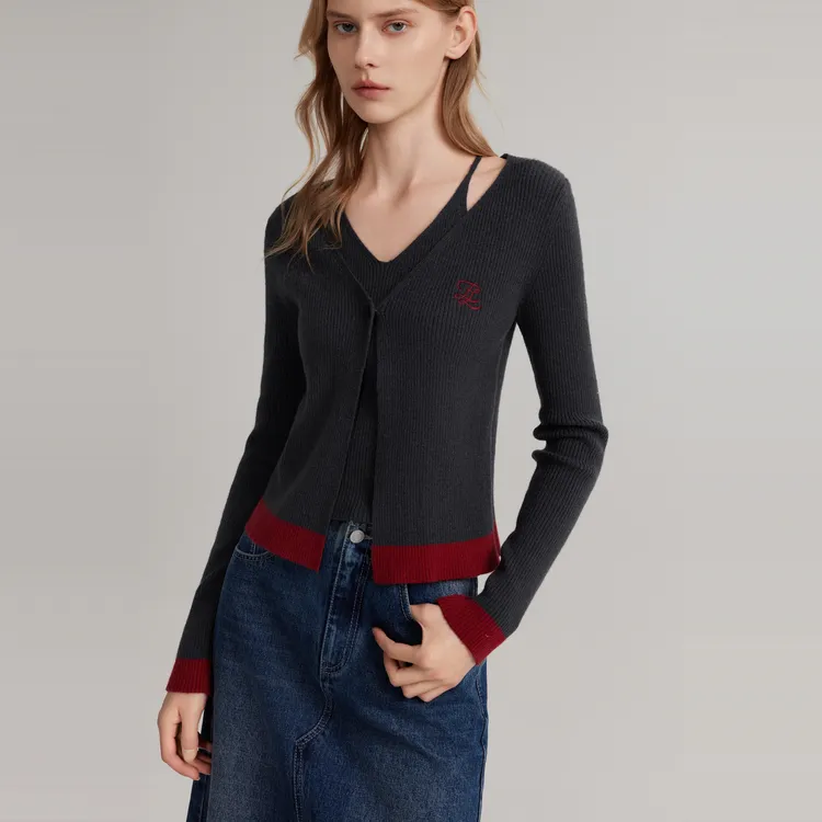 ELLE Knitwear Women's Navy Blue-2