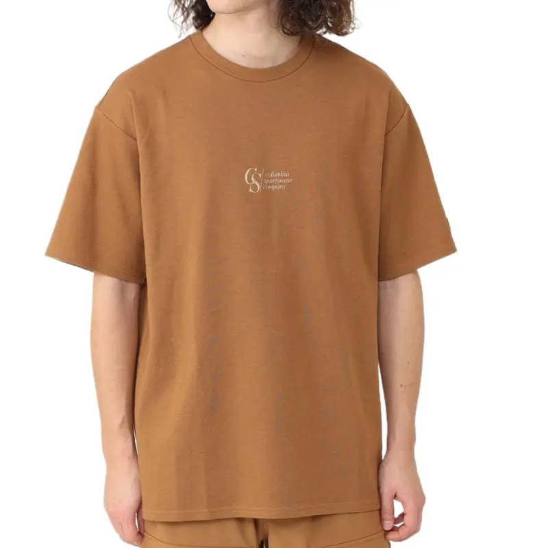 Columbia Wallowa Heritage Collection Omnishade T-Shirt Men's Camel Brown-2