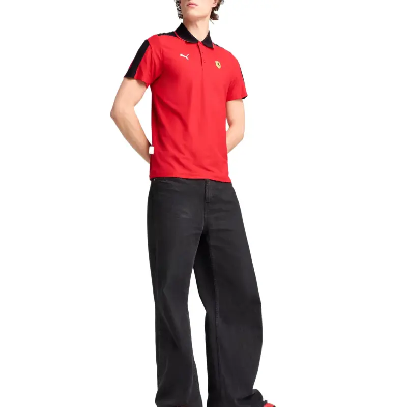 PUMA Playera Polo Scuderia Ferrari Hp Race MT7 Para Hombre-4