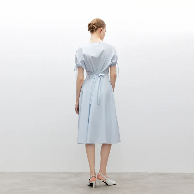ONLY Short Sleeved Dress Women's A43 Light Blue-4