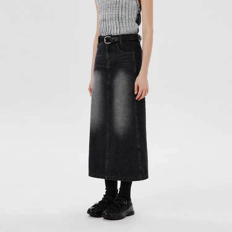 PSO Brand Denim Long Skirt Women's-2