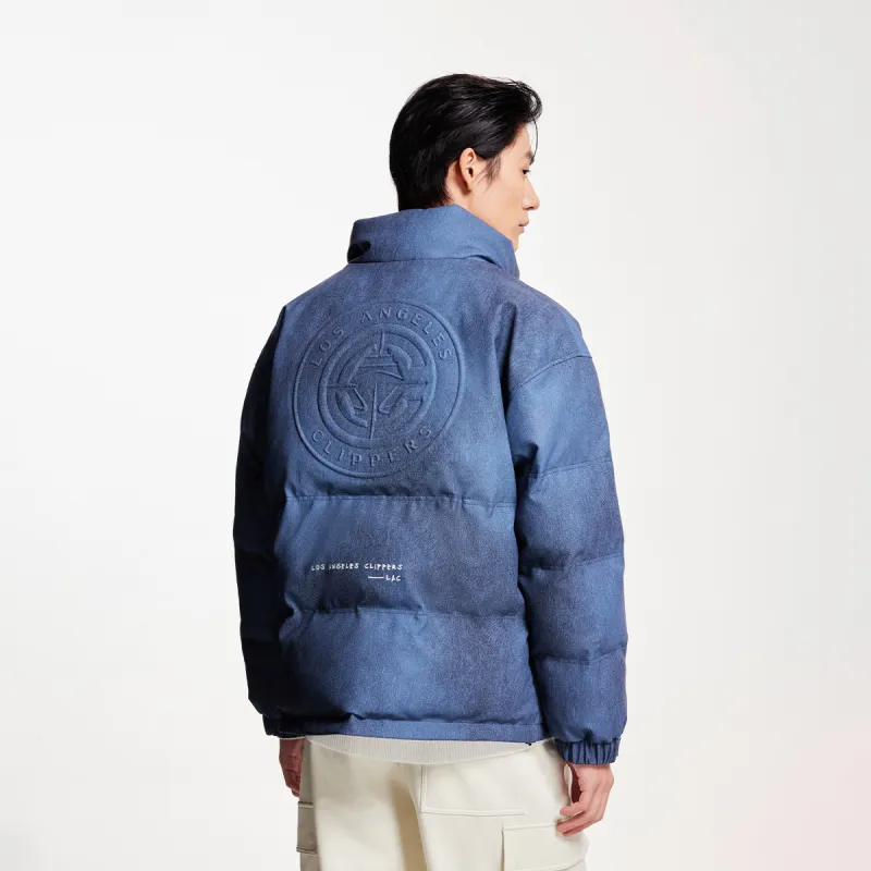 JACK JONES· x NBA Puffer Jacket Coat Men's Navy Blue-4