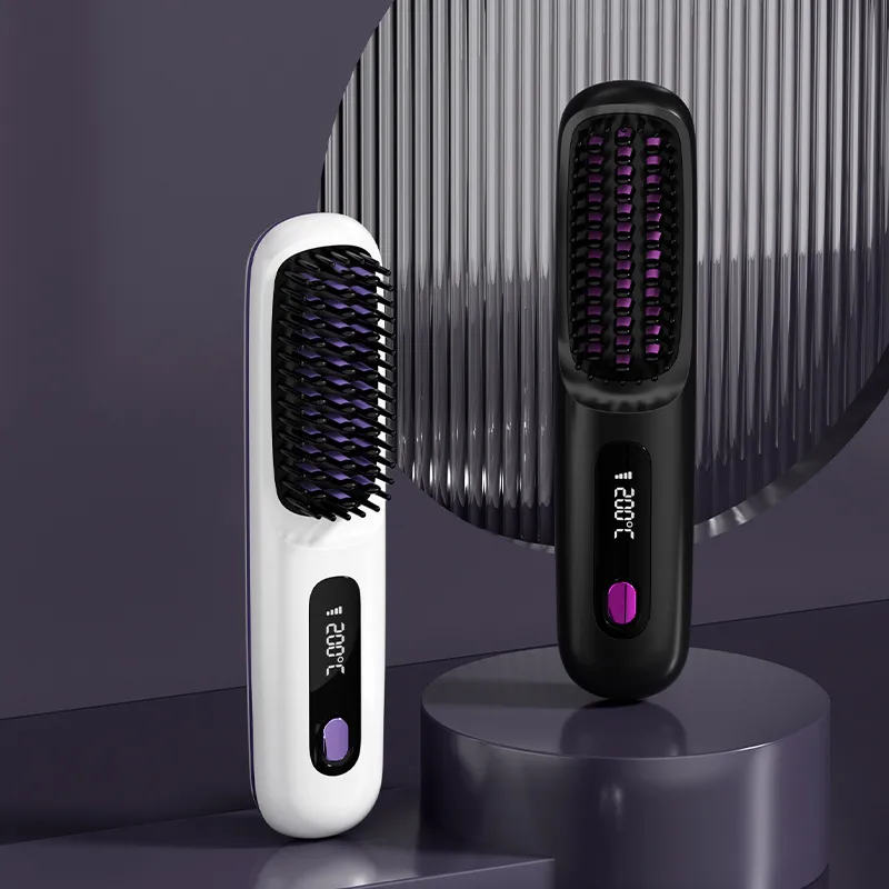 Love Of Wormwood Wireless Negative Ion Hair Straightener LCD Black Display Model-2