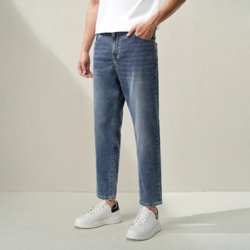 HLA Jeans Men Blue Gray Denim Gradient Medium B1-2