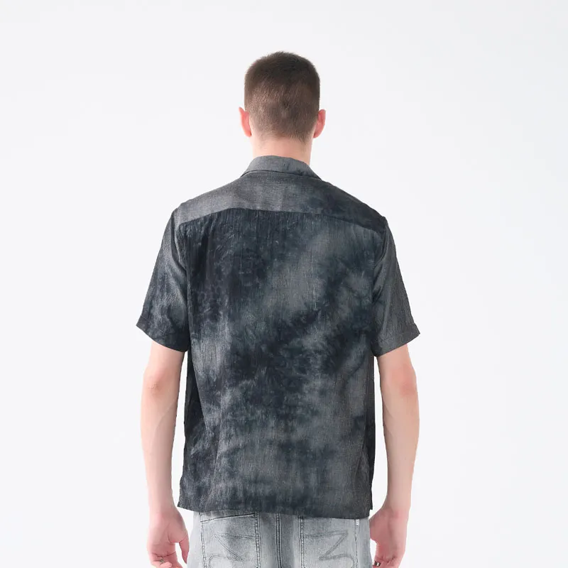 DAVID NAMAN Shirt Men's Washed Blue-3