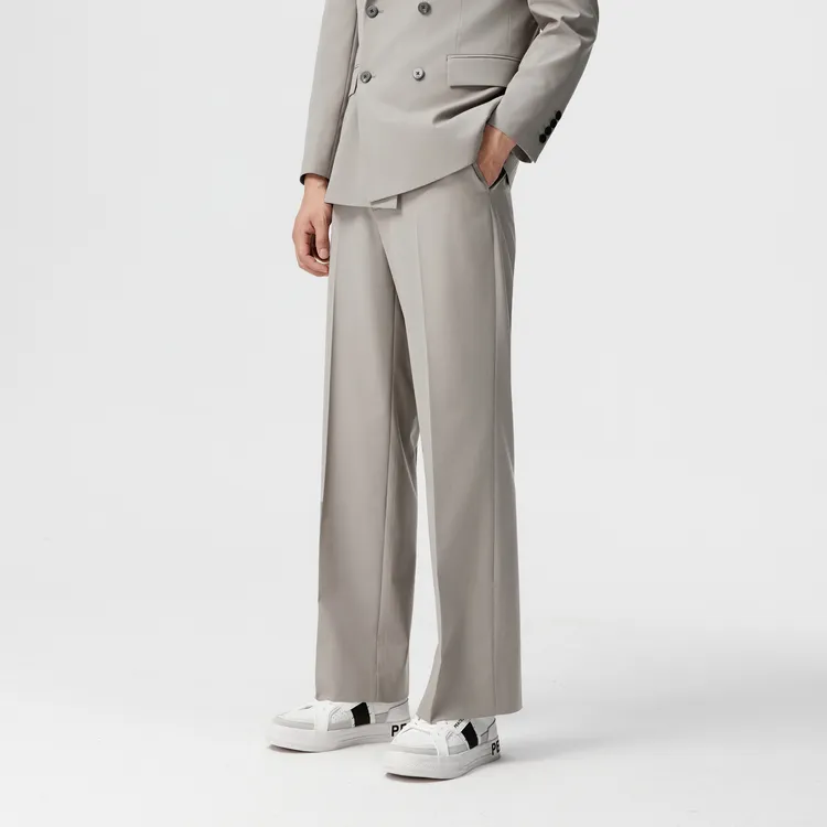 PEACEBIRD MEN Suit Trousers Men Camel 1 Straight Fit-4