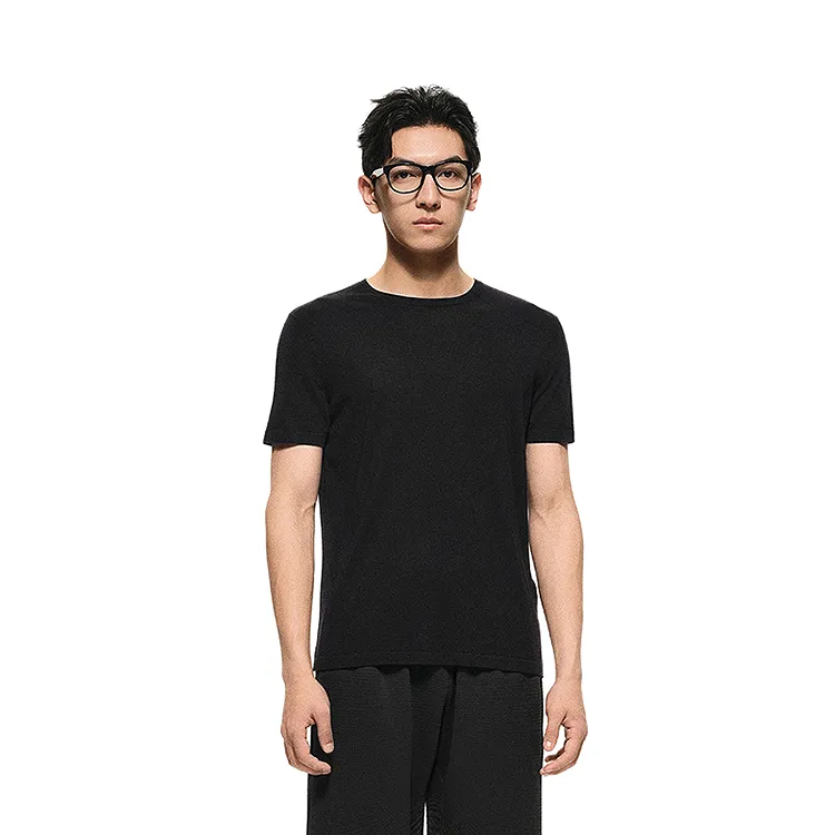 CROQUIS Black Thread T Shirt Men's-2
