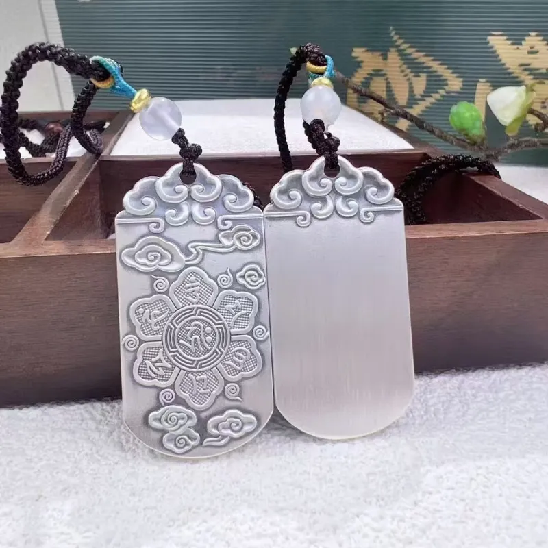 FUYUFU Sterling Silver 999 Fine Silver Necklaces Unisex-1